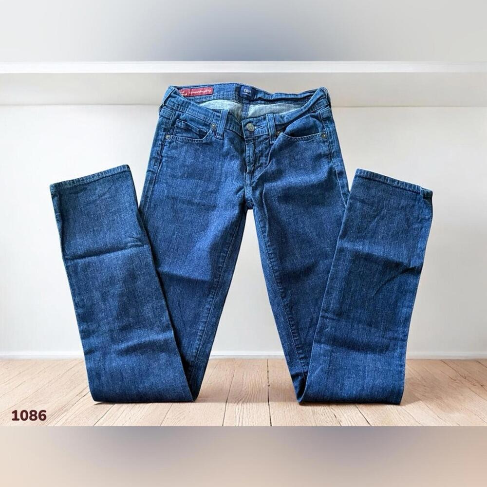 1086 Citizens of Humanity Ava Low Rise Straight Skinny 24 (26x33.5) Dark Cute - Picture 4 of 9